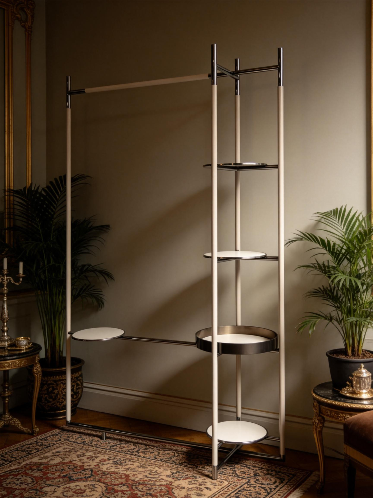 ASTRA Saddle Leather Wardrobe Rack