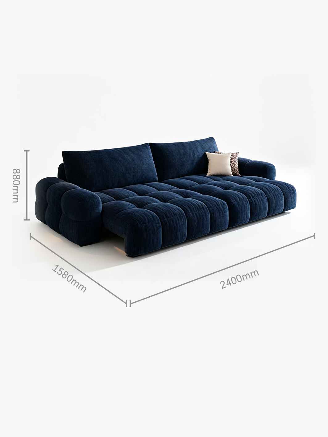 NOVA 3-Seater Smart Control Sofa Bed