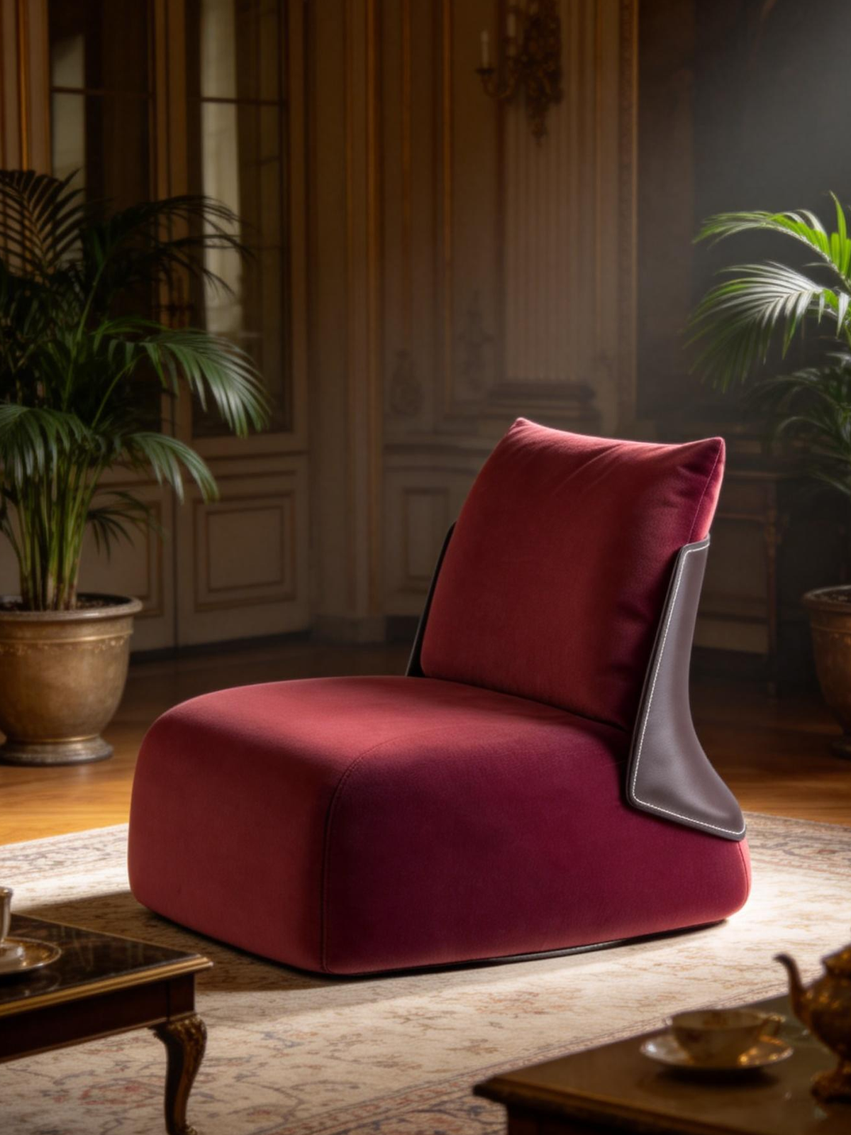 VELLUM Fabric Floor Lounge Chair