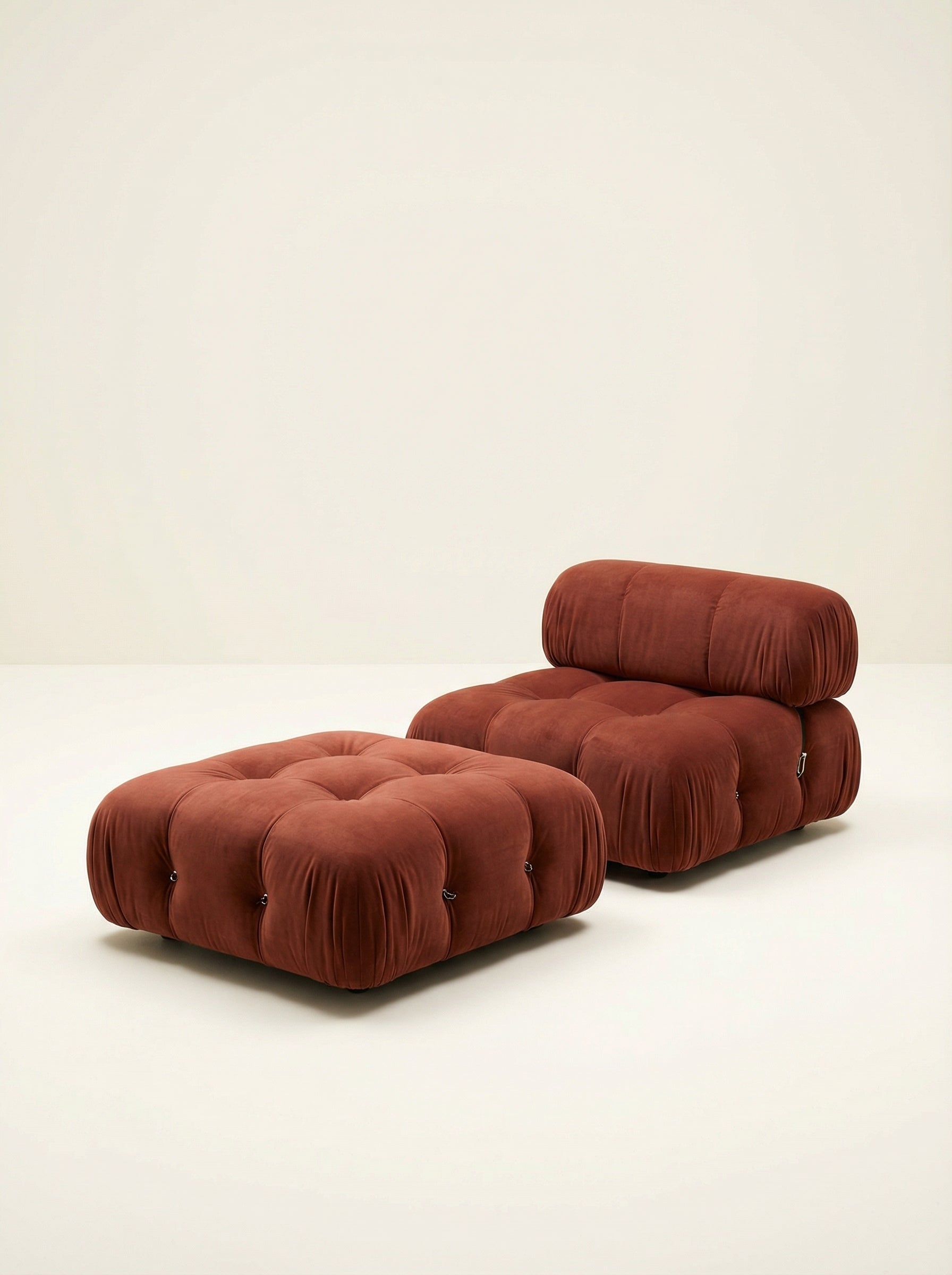 NIDO Terracotta Tufted Lounge Chair