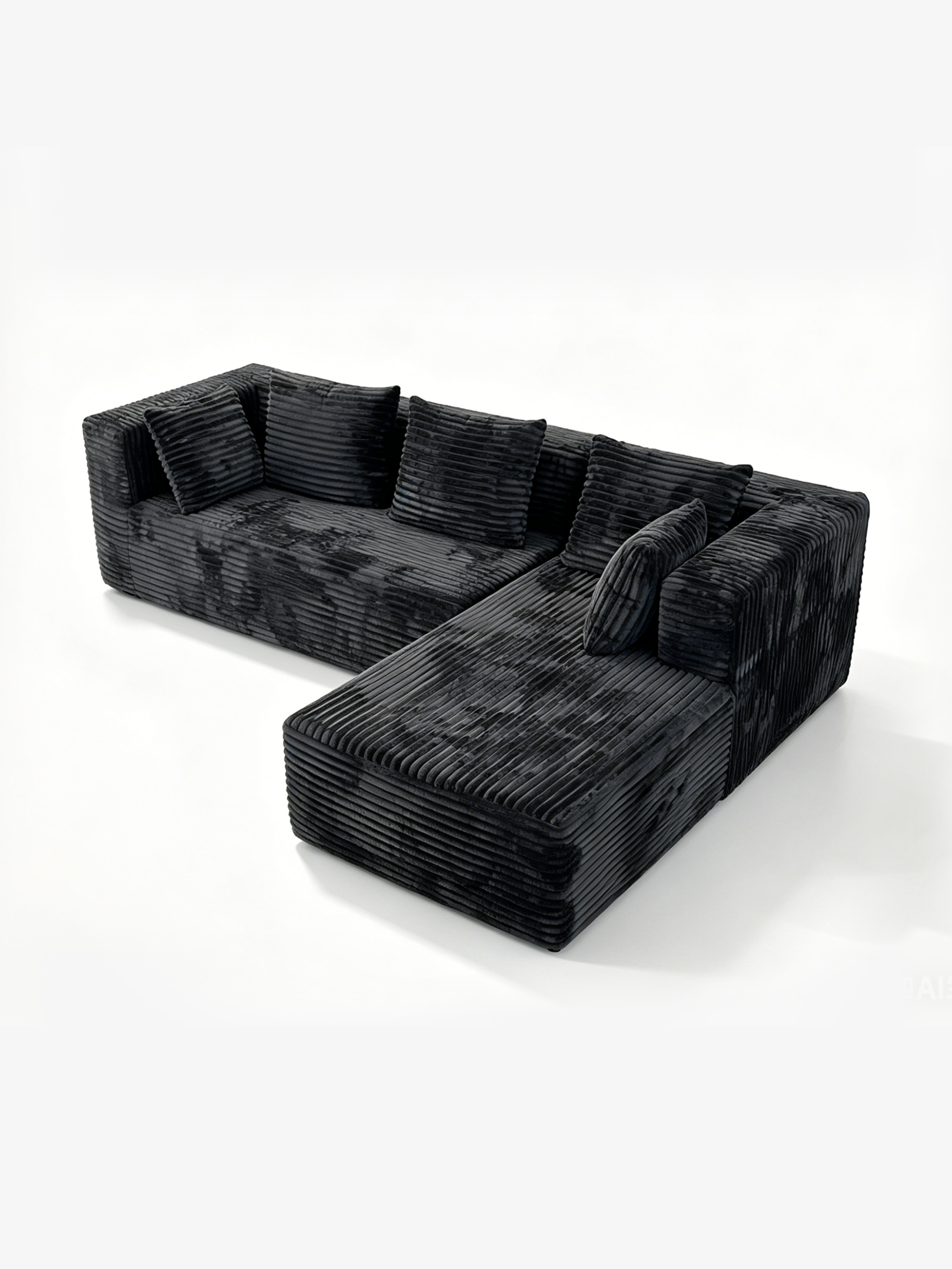Cove Italian Contemporary Velvet Corner Sofa