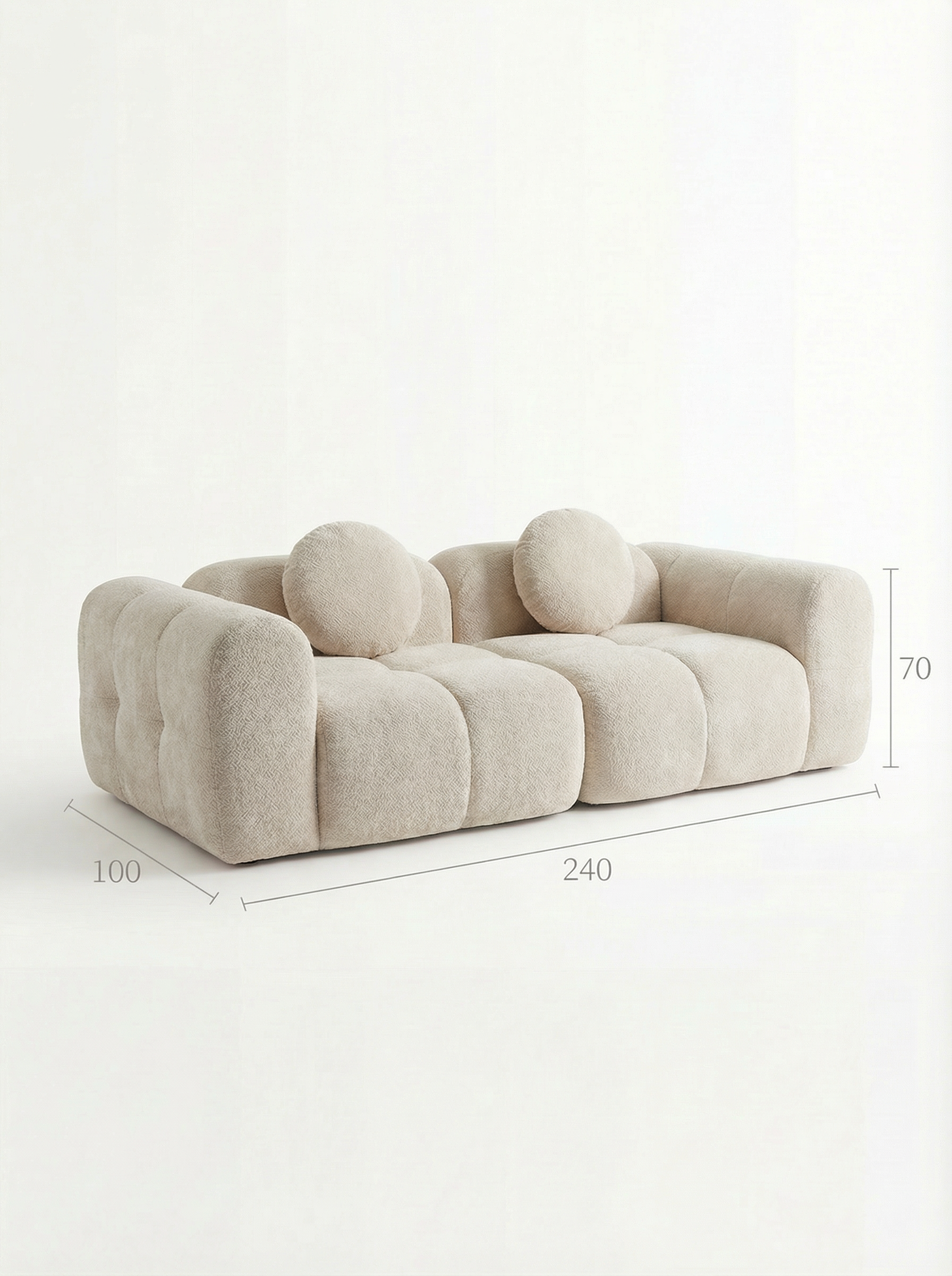 NUVO 3-Seater Cloud Modular Sofa