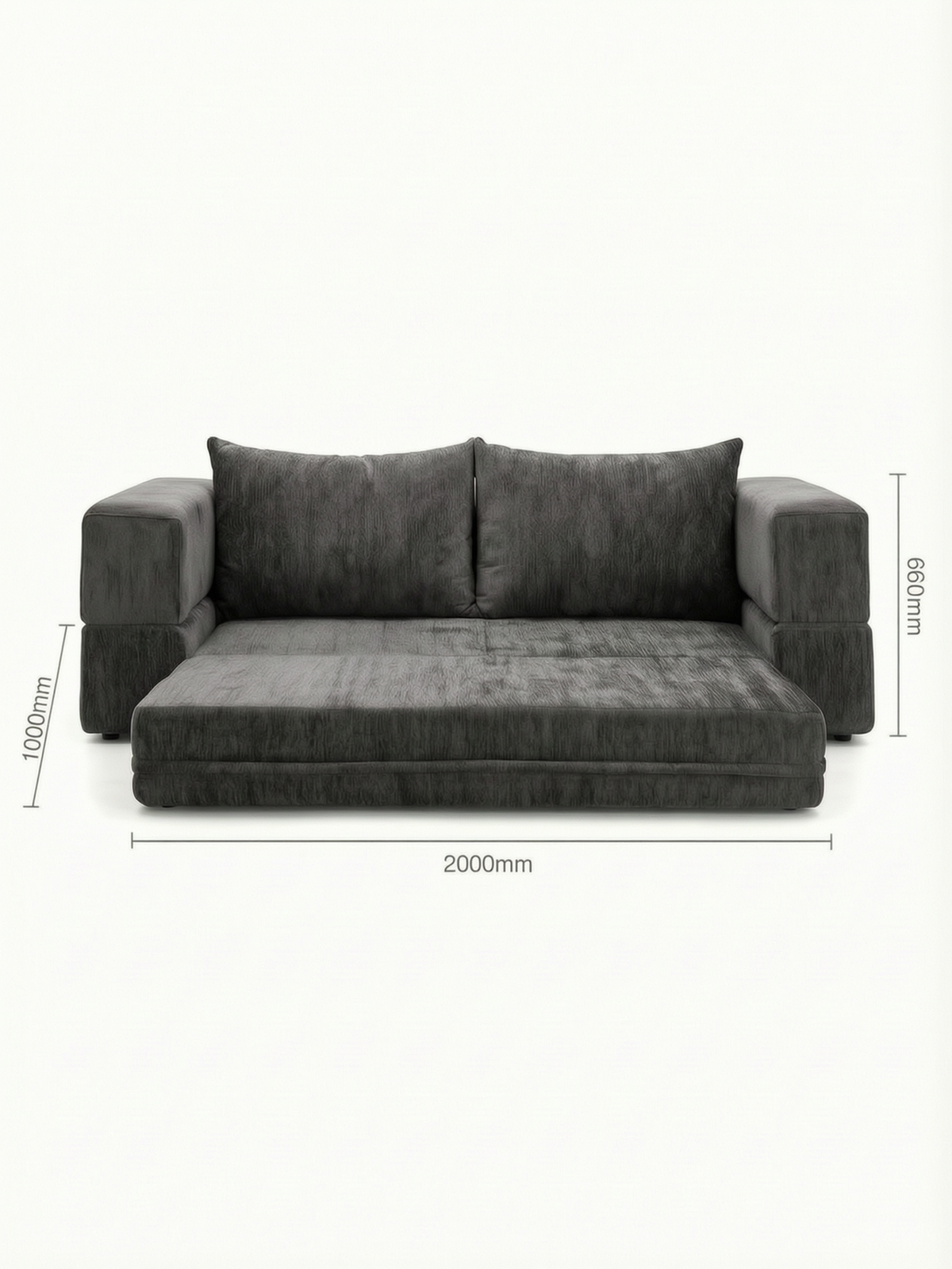 GERA 3-Seater Fold-Forward Sofa Bed