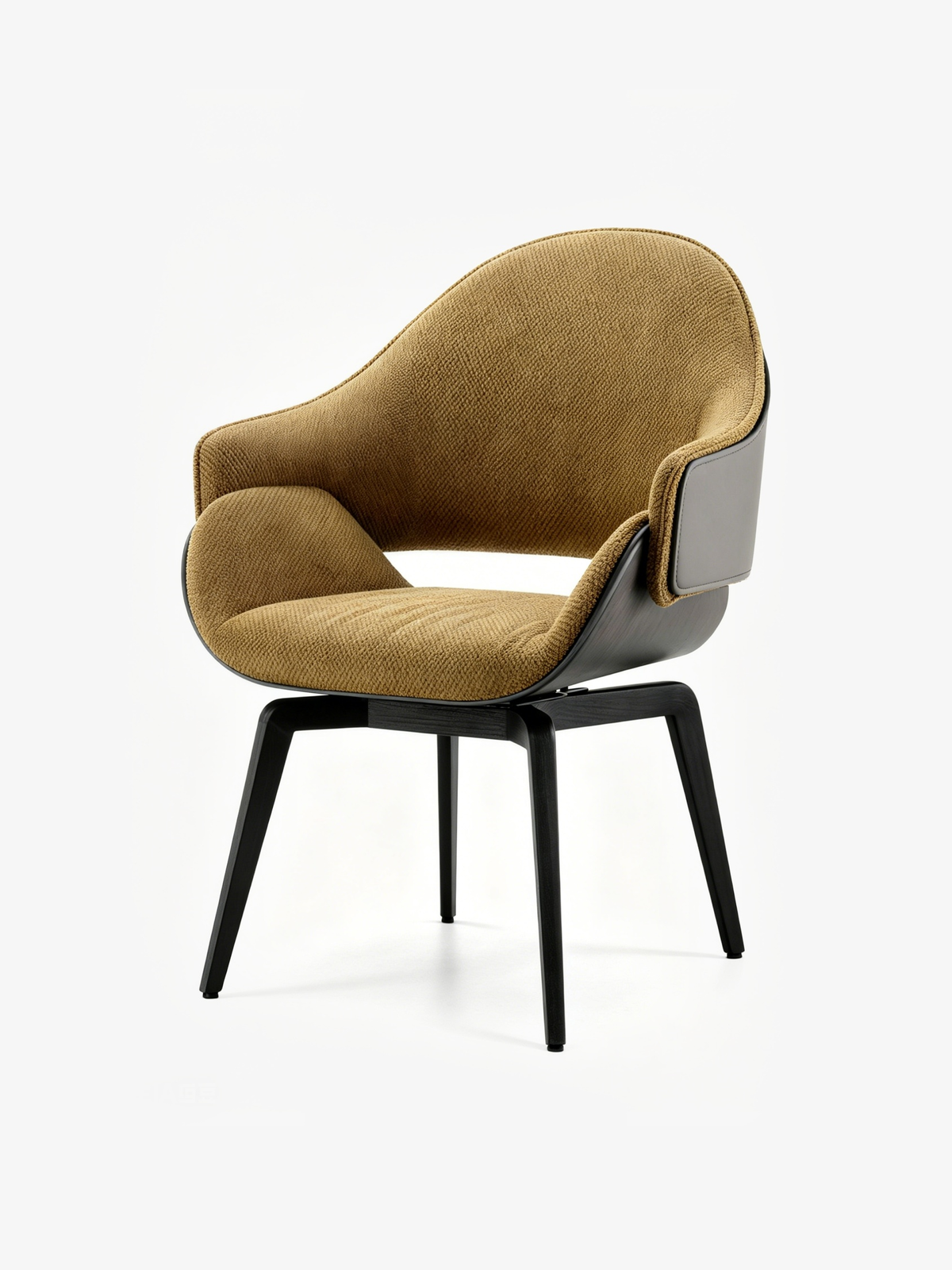 LORIN Swivel Saddle Leather Dining Chair