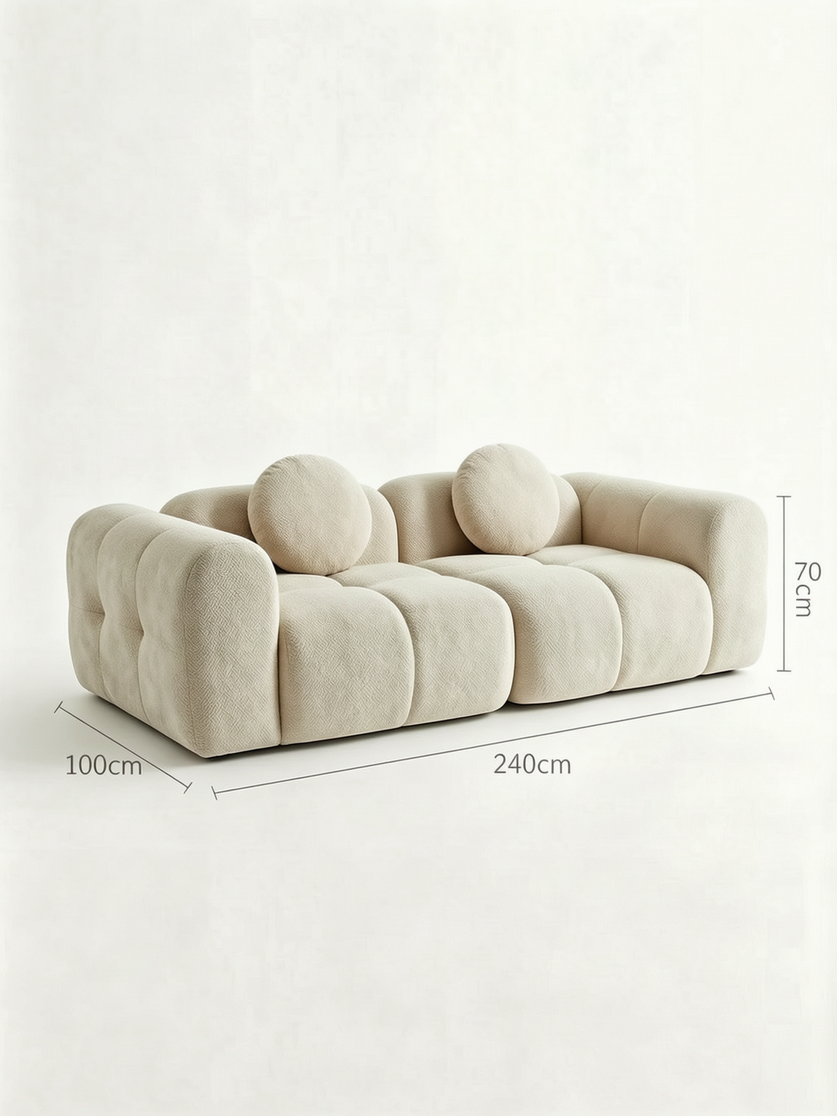 NUVO 3-Seater Cloud Modular Sofa