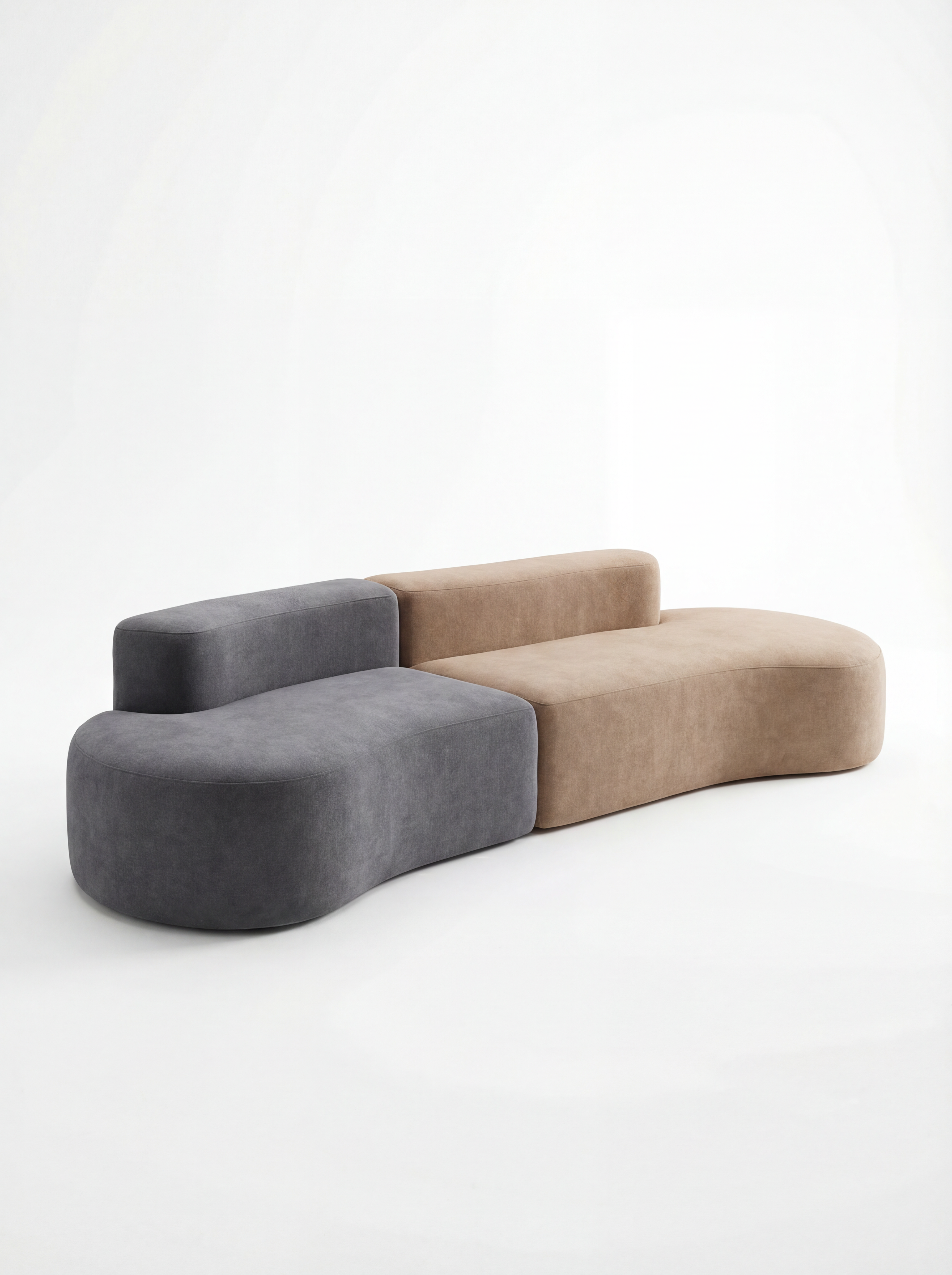 LUNE Lunar Curve Instant Bloom Modular Sofa